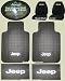7PC Jeep Logo Floor Mats Seat Covers Steering Wheel Cover complete combo set 7PC Jeep Logo Floor Mats Seat Covers Steering Wheel Cover complete combo set