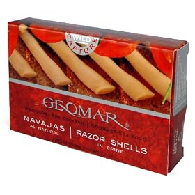 Geomar Chilean Gourmet Seafood-Razor Shells, 3.2 Ounces by Geomar Shellfish