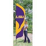 LSU Tigers NCAA Applique & Embroidered Tall Team Flag (102x30)