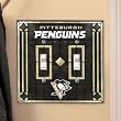 TMC NHL-PPE-649 Dbl Lightswitch Cover-Penquins
