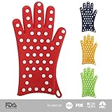 Special 2-Day Sale: Only $17! (use promo BUY20OFF) - Exclusive: Women's Silicone Oven Gloves (1 Pair). Finally! Oven Mitts/Pot Holders Designed Specifically to Fit Ladies' Hands. Ultra Flexible and Heat Resistant (Coral Red, XS/S)