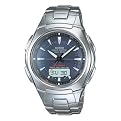 Men's Casio Atomic Ana-Digi Watch - Silver ( 9" )