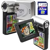 SVP HDDV-2300-Silver 11MP Max 2.4 LCD Digital Video Camcorder (Free-32GB SDHC Memory Card)