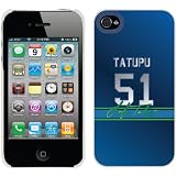 Lofa Tatupu - Color Jersey on iPhone 4 / 4S Thinshield Snap-On Case by Coveroo at Amazon.com