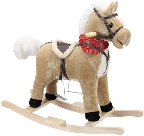Charm Company Blondie Horse Rocker with Cowboy Sound and Moving Mouth and Tail by Charm Company