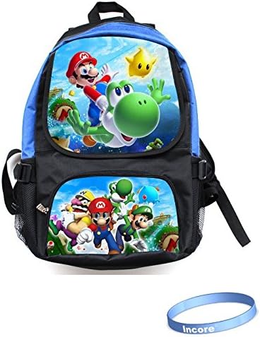 Incore Kidway Anime Cosplay Backpack Rucksacks Schoolbag Shoulder Bag - Super Mario