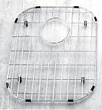 Yosemite Home Decor BG4233 Stainless Steel Bottom Sink Grid with Black Rubber Feet, 10-3/4-by-15-by-1-Inch, Satin