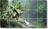 IMAGE OF River Scene Mural Tile R014. 60x72 inches using (30) 12x12 ceramic tiles.