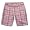 Jade - Girls Low Rise Woven Plaid Bermuda Short, Pink, Brown (Size 7)