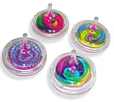 Plastic Swirl Spin Tops (1 dz)