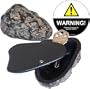Rock Key Hider w/ Swing Cover & Window Warning Decal Set