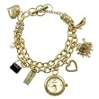 Geneva Platinum Toggle Charm Watch