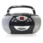 SuperSonic SC-725 Portable CD Player with AM/FM Radio and Cassette Recorder