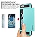 iPhone 6 Plus Case, Vofolen Impact Resistant iPhone 6S Plus Wallet Case Anti-scratch Protective Shell Shockproof Rubber Bumper Cover Card Slot Holder for iPhone 6 Plus 6S Plus 5.5 inch (Sky Blue)