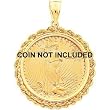 14K Yellow Gold Bezel for 1/2oz American Eagle Coin