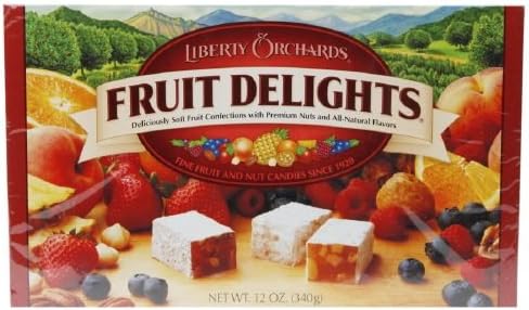Fruit Delights 12 oz Box Fruit Delights, Assorted Fruits and Nuts 12 oz (Pack of 4)