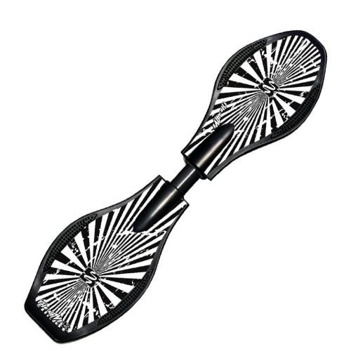 The Wave G2 - Black/White Burst Street Surfing Wave Board
