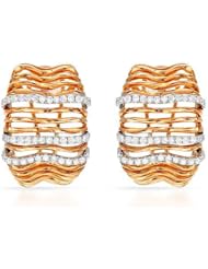 CLK Diamond 18K White Gold 6.06CTW Diamond Earring