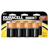 Duracell Coppertop D Batteries 8 Count (Pack of 2)