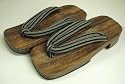 Geta Japanese Style Wooden Sandals #7043C