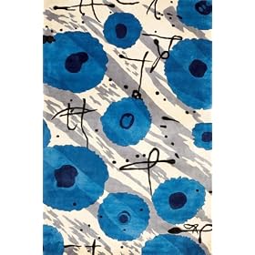 Raindrops Area Rug, 5-footx8-foot, BLUE by Home Decorators Collection