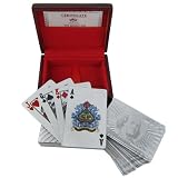 Playing Cards Deck in 999.9 Silver Plating Unique Father Gift from India ~ ShalinIndia
