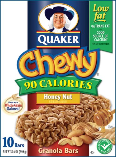 Quaker Chewy Granola Bar Low Fat Honey Nut, 8.4-Ounce Boxes (Pack of 12) by Quaker
