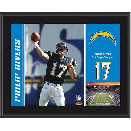 Mounted Memories San Diego Chargers Philip Rivers 10.5 x 13 Sublimated Plaque
