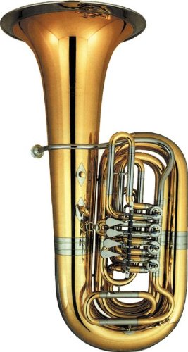 Miraphone 186-4U Series 4-Valve 4/4 BBb Tuba 186-4V Yellow Brass 4 Valve Nickel-Silver Slides