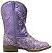 ROPER Toddler Girls Lavender Glitter Floral Square Toe Casual Boots Mid Calf - Purple