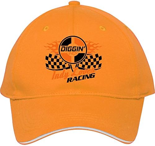 Cool Yellow Indy Loves Racing Cotton Snapback Cap Hat Male/female Baseball Cap Kristicastil