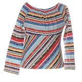 Toddler Little Girls Clothes BON VOYAGE MULTI STRIPE Top Fall FLAPDOODLES 2T-6X