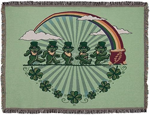 Grateful Dead - Leprechaun Bears Throw Blanket