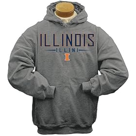 <b>Illinois Hoodie with Screen Print Logo</b>