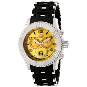 Invicta Men's 6706 Sea Spider Collection Chronograph Black Polyurethane Watch (Watch)