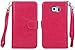 Valentoria iPhone 8Plus iPhone 7Plus Wallet Case, Leather Wallet Case Magnetic Detachable Slim Back Cover Card Holder Wrist Strap(iPhone 7 Plus, Hot Pink)