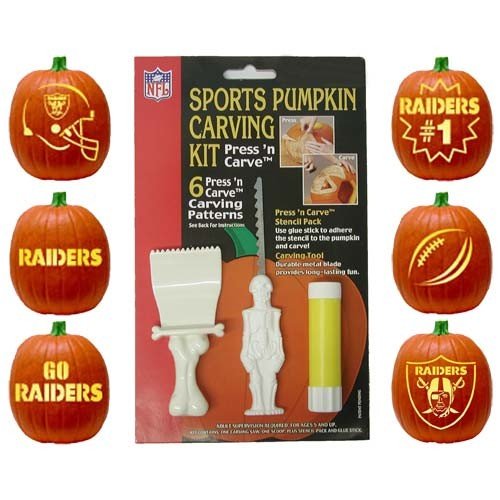 Oakland Raiders Pumpkin Carving Set