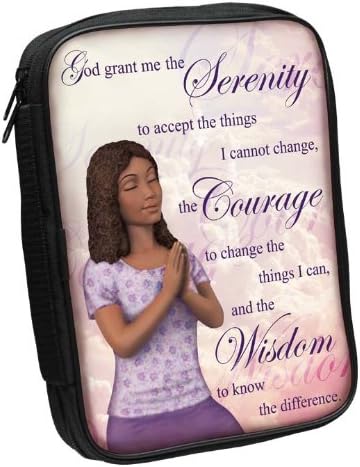 Word of Life African American Bible Cover Collections: Serenity Prayer, 7" W, 10" H, 2" D (Inside Dimensions)