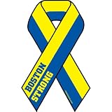 Boston Strong Ribbon Car Magnet