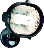 Byron Elro ES24 Energy Saving Compact Fluorescent Floodlight with PIR Motion Detector Black,24w