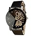 Wensltd® 2015 Romantic Style Casual Cute Watch for Girl Boy, for Man Women, for Students 2 Pcs, Black