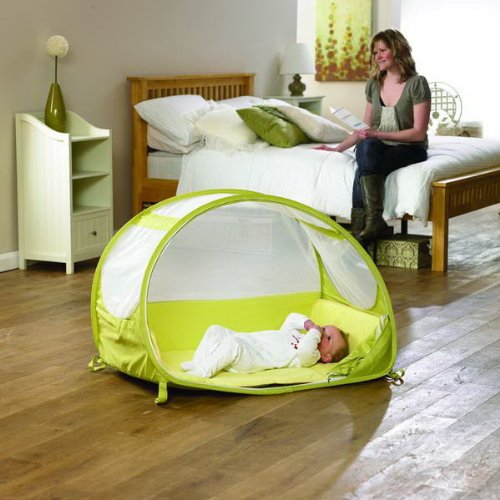 pop up travel bubble cot lemon and lime 2011