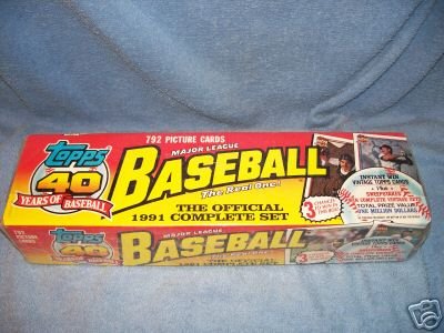 1991 Topps MLB Baseball Cards Complete Factory Set (792 Cards)