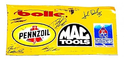 5X AUTOGRAPHED Carl Edwards / Matt Kenseth / Mark Martin / Todd Kluever / Jack Roush 17X8 Piece of Race-Used NASCAR Sheetmetal with COA