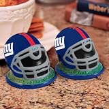 New York Giants NFL Helmet Salt and Pepper Shakers (3" Tall)