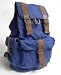 Blue Collegiate Cotton Canvas Backpack