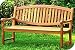 3 Seater Teak Oval Garden Bench