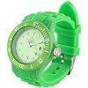 St. Leonhard Sportliche Silikon-Quarz-Armbanduhr peppig-gr�n