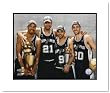 Bruce Bowen, Tim Duncan, Manu Ginobili and Tony Pa