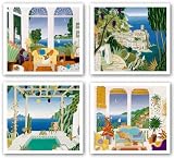 Aegean Garden-Centre Island-Dominica-Italian Coast Set by Thomas McKnight 8.75x10 Art Print Poster